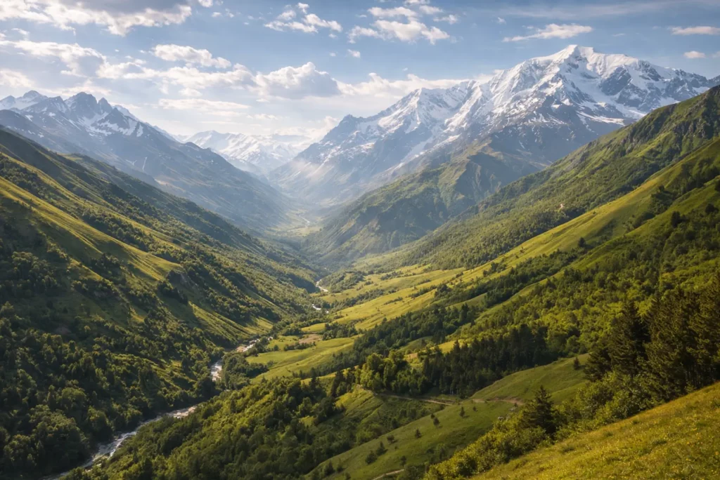 Hills and Mtianeti Mountains